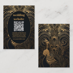 qr code Elegante Art Deco Begleitkarte