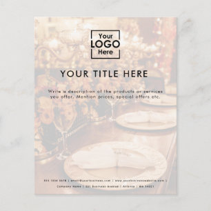 QR-Code-Ereignisplanung für Business-Logos Abgehen Flyer