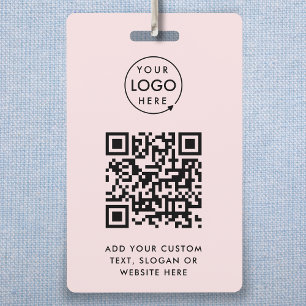 QR-Code-Eventausweis   Digitale rosa ID-Kartenabze Ausweis