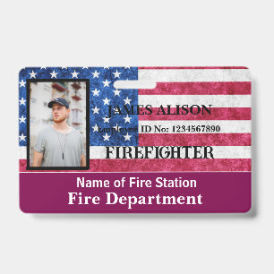 QR-Code-Feuerwehrmitarbeiter-Foto-Name-Ausweis Ausweis