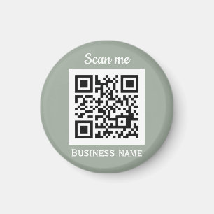 QR-Code-Firmenlogo Berufliche Darstellung Grün Magnet