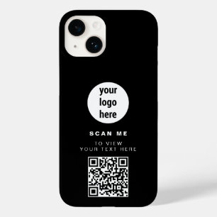 QR-Code-Firmenlogo Minimalistisches Firmenlogo Case-Mate iPhone 14 Hülle