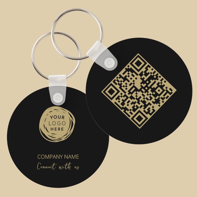 QR-Code Firmenlogo Name Schlüsselanhänger (Von Creator hochgeladen)