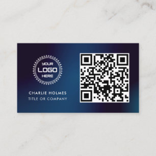 QR-Code Firmenlogo Professionell & Modern Visitenkarte