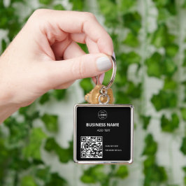 Qr-Code-Firmenlogo Unberührbare moderne Schlüssela Schlüsselanhänger