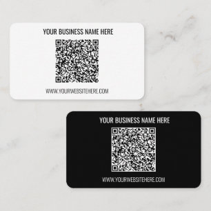 QR Code Firmenname Informationen Modern Business C Visitenkarte