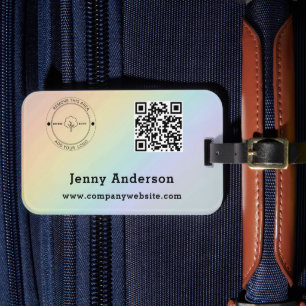 QR-Code Firmenname & Logo & Gepäckanhänger