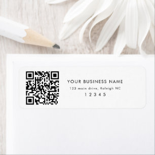 QR-Code  Firmenname Rücksendeadresse