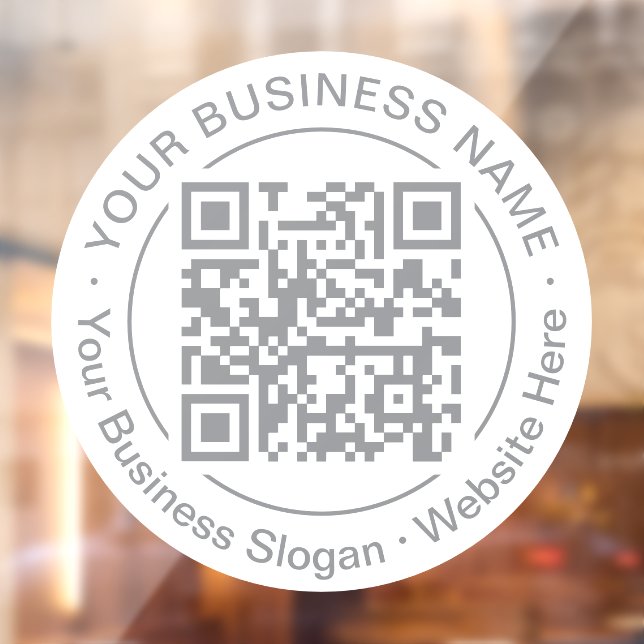 QR-Code-Firmenname Slogan für benutzerdefinierte F Fensteraufkleber (Blatt 2)