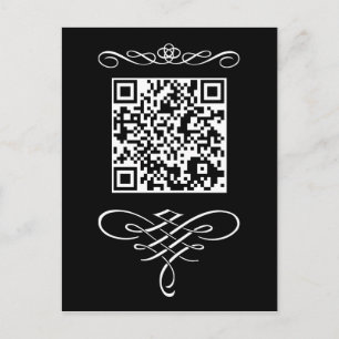 QR-Code florieren Postkarte