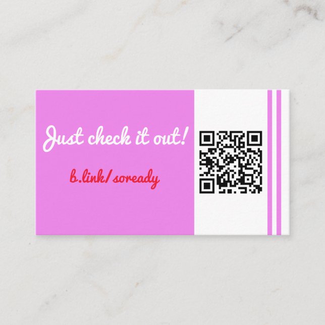 QR-Code-Flyer - DL-esque Sizing Rabattkarte (Vorderseite)