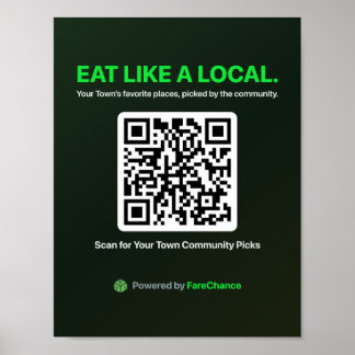 QR-Code-Flyer für Gemeinden und Industrie- und Han Poster