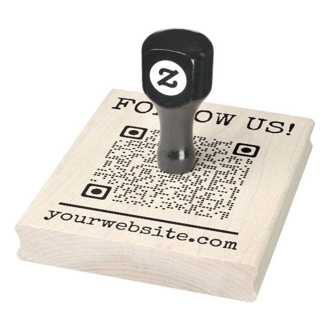 QR-Code folgen der US-Website Business Promotions Gummistempel (Stempel)