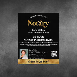 QR-Code-Foto für mobile Notare und Kreditsignierun Flyer