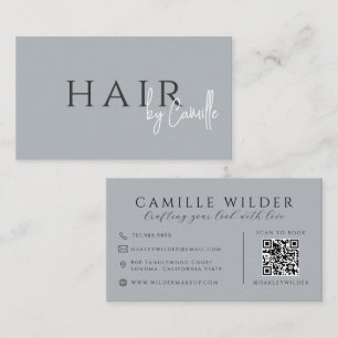 QR-Code Friseur Neutral Visitenkarte