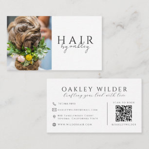 QR-Code-Friseurstylist-Foto Visitenkarte