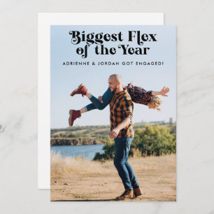 QR Code Funny Fiançailles photo Faire-part