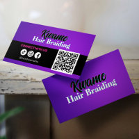 QR-Code für afrikanische Haarflechte Verbinden mit