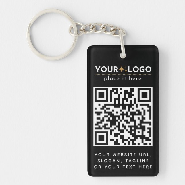 QR-Code für berufliche, benutzerspezifische Firmen Schlüsselanhänger (Vorderseite)