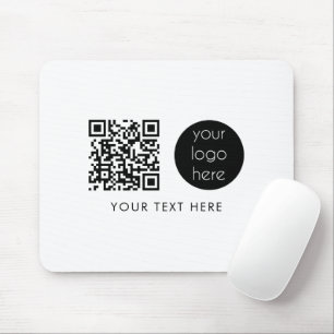 QR-Code für berufliche Geschäftslogos und Text Mousepad