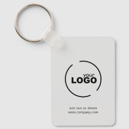 QR-Code für berufliche, moderne Firmenlogos Grau Schlüsselanhänger