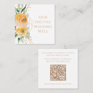 QR-Code für Blumenhochzeit Begleitkarte