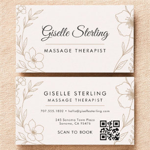 QR-Code für Blumenmassagetherapeut Visitenkarte