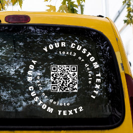 QR-Code für Clear Vinyl Car Window Autoaufkleber Fensteraufkleber