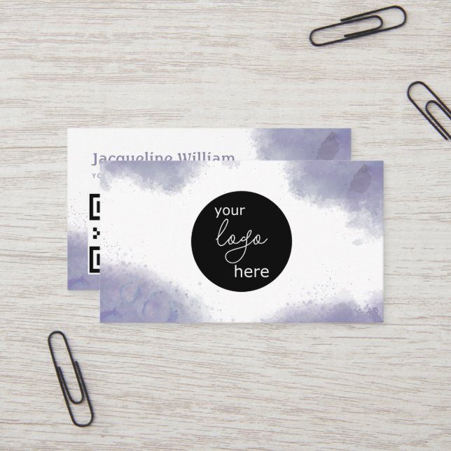 QR-Code für das benutzerdefinierte Logo "Blush Cha Visitenkarte (Vorderseite/Rückseite Beispiel)