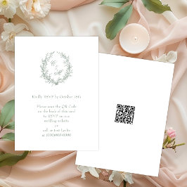 QR-Code für das botanische Gewirr-Monogramm von Sa Begleitkarte