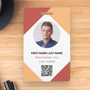 QR-Code für das Circle Foto-Logo Benutzerdefiniert Ausweis