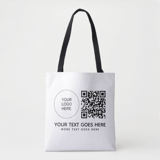 QR-Code für das Firmenlogo Vorderseite Tasche (Vorderseite)