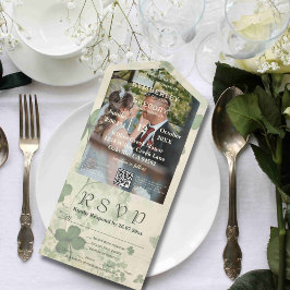 QR-Code für das Foto Botanischer Clover Green Char All In One Einladung