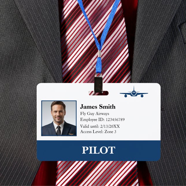 QR-Code für das Foto Security ID Airline Ausweis (Front )