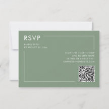 QR-Code für das Hochzeitsszendieren von RSVP-Einsc