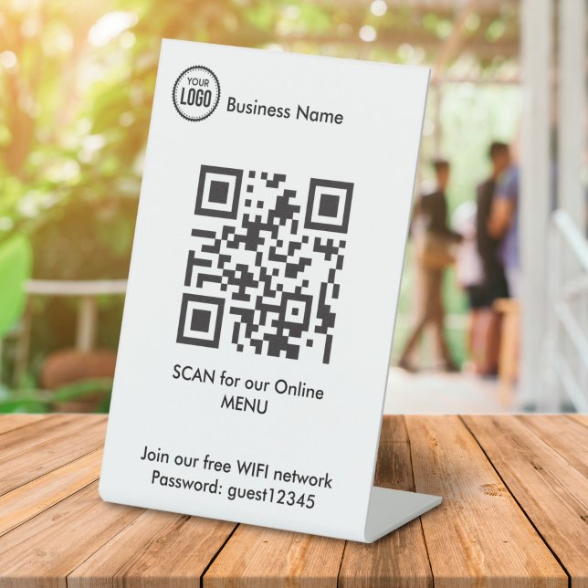 QR-Code für das Menü "Restaurant Coffee Shop" Sockelschild (Von Creator hochgeladen)