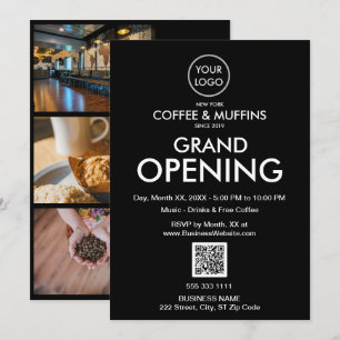 QR-Code für das QR-Logo von Grand Opening Modern B Einladung