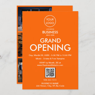 QR-Code für das QR-Logo von Grand Opening Modern O Einladung