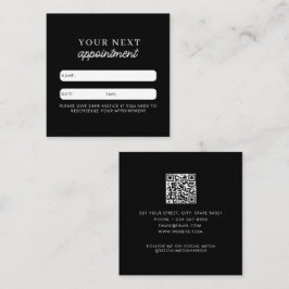 QR-Code für den Business Client Quadratische Visitenkarte