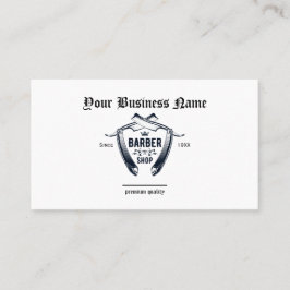 QR-Code für den einfachen Barbershop-Razard-Logo B Visitenkarte