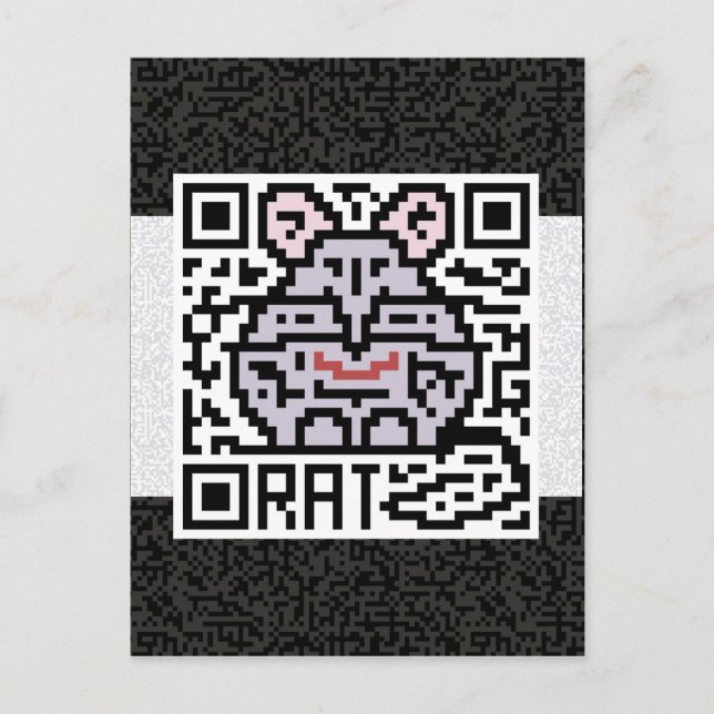 QR-Code für den Rat Postkarte (Vorderseite)