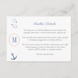 QR-Code für die Babydusche der Küste Begleitkarte