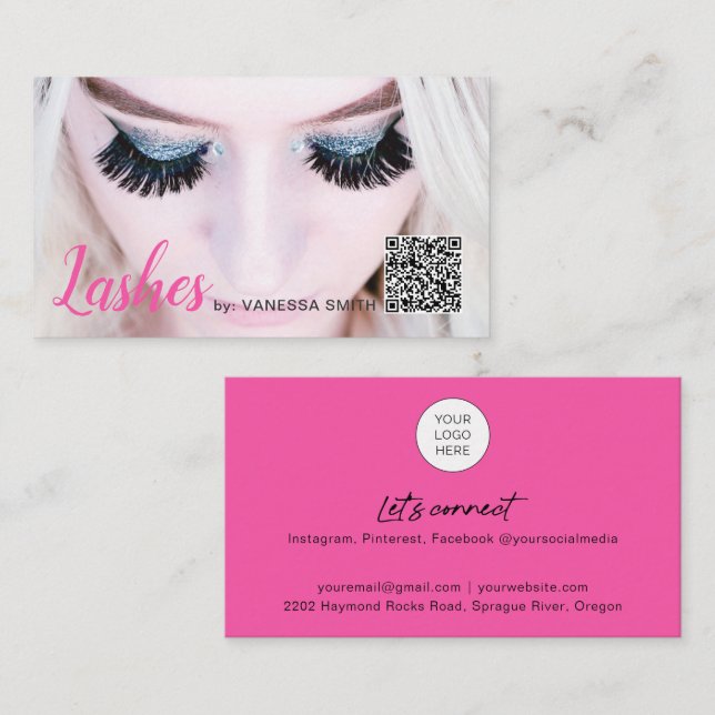 QR-Code für die Verlängerung der Gültigkeitsdauer  Visitenkarte (Vorne/Hinten)