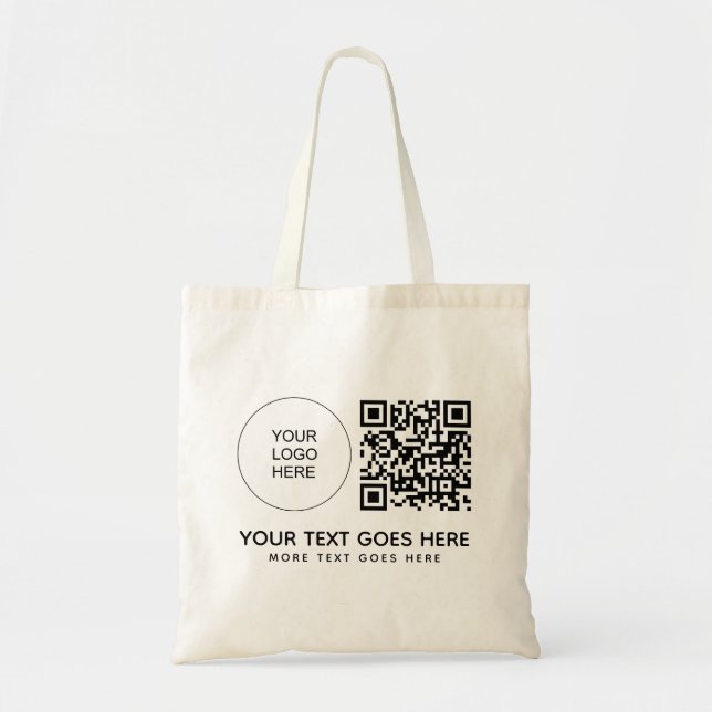 QR-Code für doppelseitige Printwerbung Tragetasche (Vorne)