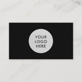 QR-Code für einfache Berufliche Schwarze Logos Visitenkarte