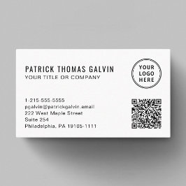 QR-Code für einfache Logos Beruflich Visitenkarte