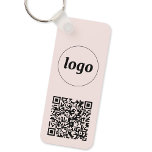 QR-Code für einfache Logos Schlüsselanhänger<br><div class="desc">Fügen Sie Ihr eigenes Logo und QR-Code zu diesem auffallenden minimalistisch beruflichen Design hinzu. Ideal für Mitarbeitermarken oder als Werbeprodukt für Ihre Mitarbeiter,  Kunden und Kunden.</div>