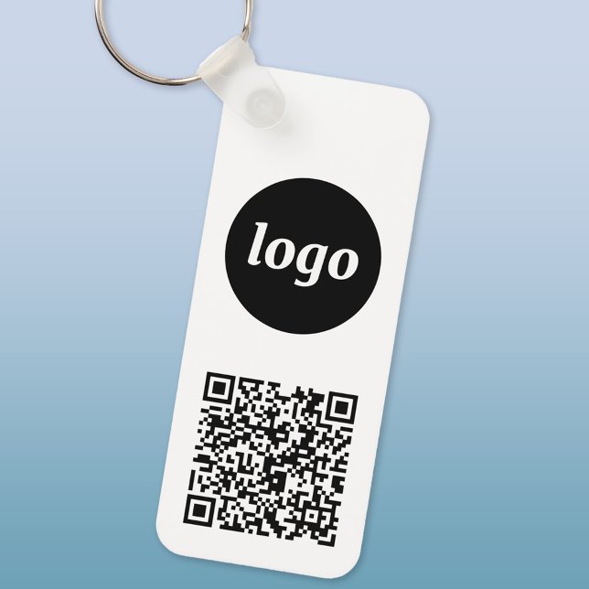 QR-Code für einfache Logos Schlüsselanhänger (Logo QR code business promotional keychain keyring)