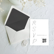 QR-Code für einfache White Wedding