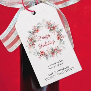 QR-Code für elegante Business-Logos Weihnachten in Geschenkanhänger